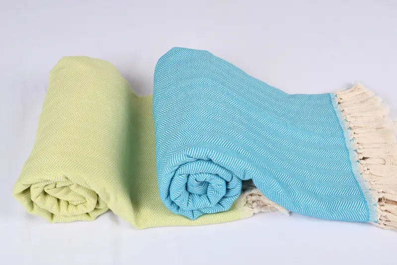 Couch Cover, Monogram Beach Blanket, Bachelorette Party Favors, Woven Throw Blanket, 100x80 Cotton Herringbone Towel, Bridesmaid Gifts - 5