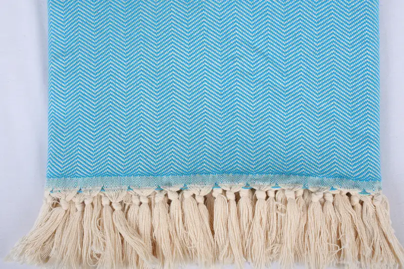Couch Cover, Monogram Beach Blanket, Bachelorette Party Favors, Woven Throw Blanket, 100x80 Cotton Herringbone Towel, Bridesmaid Gifts - 6