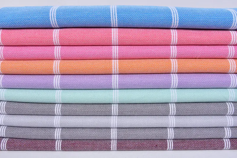 Birthday Gift, Sand-resistant Turkish towel for the beach, 70x40 Cotton Striped Towel, Turkish Towel Beach, Bridesmaid Gift Towel, Gifts For Him - 2