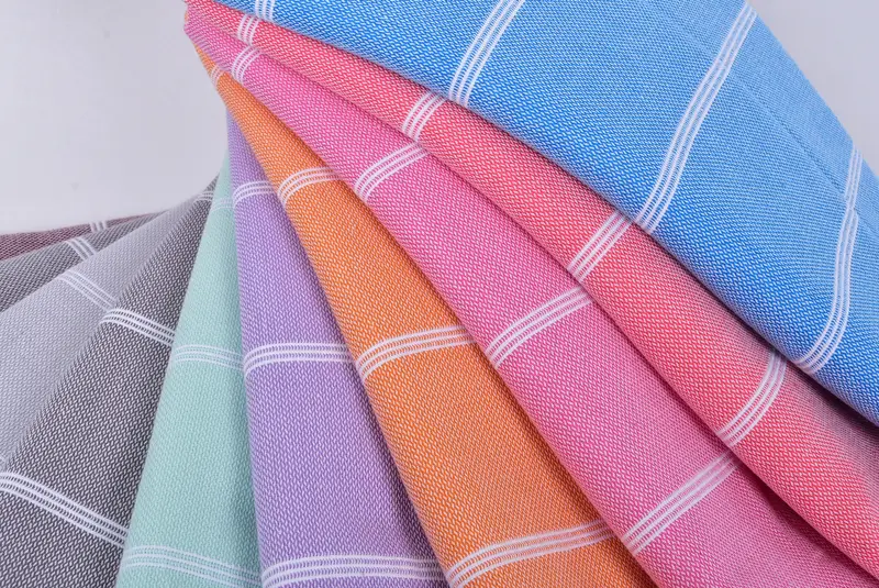 Birthday Gift, Sand-resistant Turkish towel for the beach, 70x40 Cotton Striped Towel, Turkish Towel Beach, Bridesmaid Gift Towel, Gifts For Him - 5