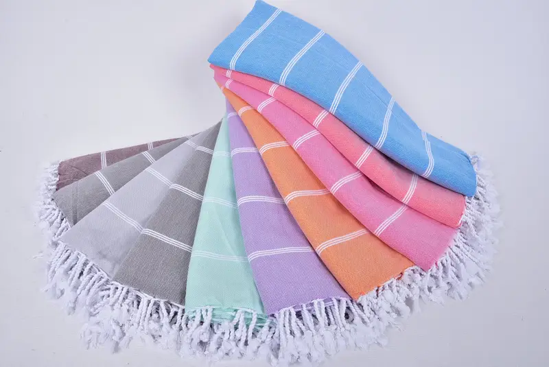 Birthday Gift, Sand-resistant Turkish towel for the beach, 70x40 Cotton Striped Towel, Turkish Towel Beach, Bridesmaid Gift Towel, Gifts For Him - 4