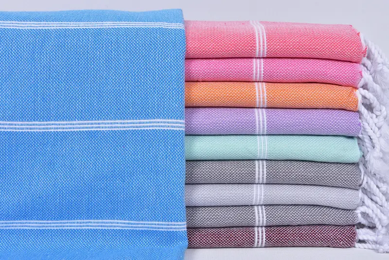 Birthday Gift, Sand-resistant Turkish towel for the beach, 70x40 Cotton Striped Towel, Turkish Towel Beach, Bridesmaid Gift Towel, Gifts For Him - 1