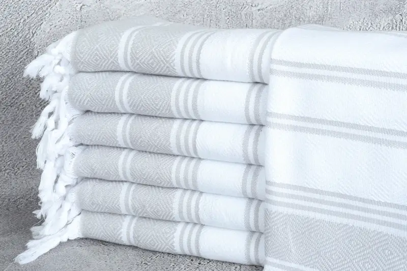 Bridesmaid Gifts, Monogram Hand Towel, Bachelor Towel, Gym Towel, Turkish Hand Towel, 40x18 Cotton Diamond Towel, Wedding Day Gift For Bride - 1
