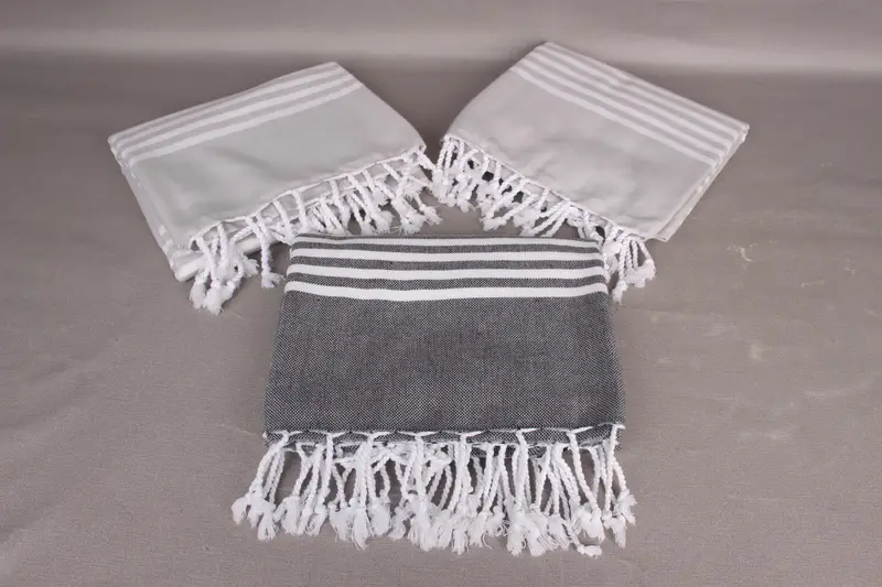 Quick-Dry Beach Towel, Bridesmaid Towel, Lightweight Turkish towel, Beach Towel Bulk, Engagement Gift, 68x40 Cotton Striped Towel, Gifts For Him - 4