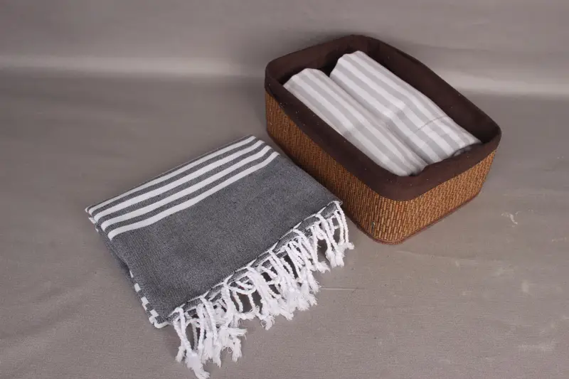 Quick-Dry Beach Towel, Bridesmaid Towel, Lightweight Turkish towel, Beach Towel Bulk, Engagement Gift, 68x40 Cotton Striped Towel, Gifts For Him - 7