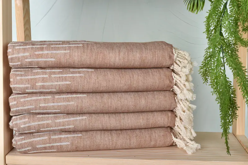 Quick-dry peshtemal, Grandma Gift, Personalized Gifts, 68x40 Cotton Mountain Design Towel, Best Wedding Gift, Gift For Wedding Day, Organic towel - 3