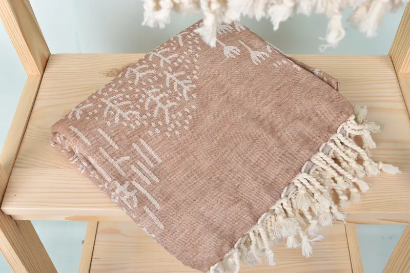 Quick-dry peshtemal, Grandma Gift, Personalized Gifts, 68x40 Cotton Mountain Design Towel, Best Wedding Gift, Gift For Wedding Day, Organic towel - 6