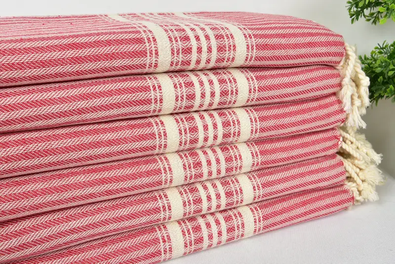 68x38 Linen Striped Towel, Wedding Gifts Towel, Beach Wedding Favor, Personalized Gift For Her, Beach Towel Gift, Gym Towel, Organic towel - 3