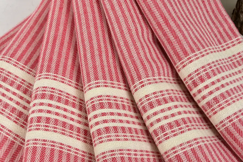 68x38 Linen Striped Towel, Wedding Gifts Towel, Beach Wedding Favor, Personalized Gift For Her, Beach Towel Gift, Gym Towel, Organic towel - 5