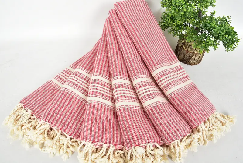 68x38 Linen Striped Towel, Wedding Gifts Towel, Beach Wedding Favor, Personalized Gift For Her, Beach Towel Gift, Gym Towel, Organic towel - 4
