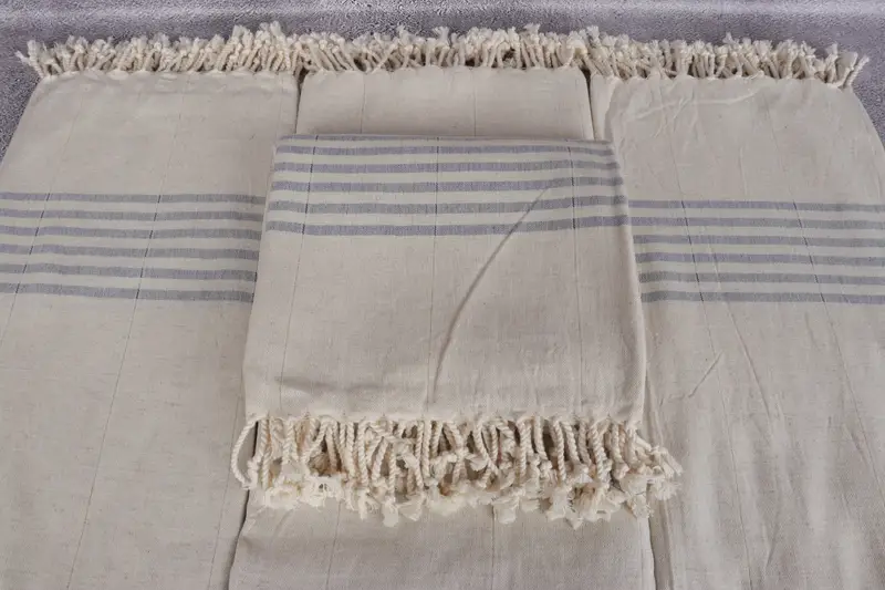 Bathroom Towel, Soft and absorbent Turkish towel, Bachelor Gifts, Holiday Towel, 68x36 Cotton Striped Towel, Luxury towel, Beach Towel Bulk - 4