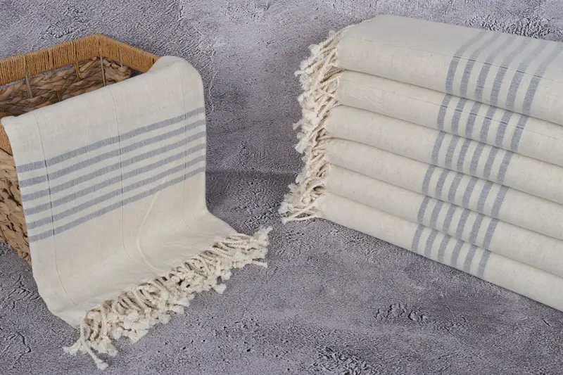 Bathroom Towel, Soft and absorbent Turkish towel, Bachelor Gifts, Holiday Towel, 68x36 Cotton Striped Towel, Luxury towel, Beach Towel Bulk - 3
