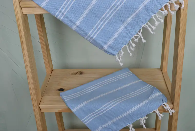 40x24 Cotton Striped Towel, Grandma Gift, Custom Wedding Gift From Bridesmaid, Kitchen Towel, Small Bath Towels, Gift For Her, Custom Hand Towel - 5