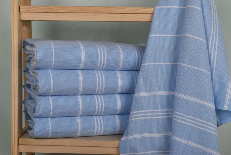 40x24 Cotton Striped Towel, Grandma Gift, Custom Wedding Gift From Bridesmaid, Kitchen Towel, Small Bath Towels, Gift For Her, Custom Hand Towel - 2