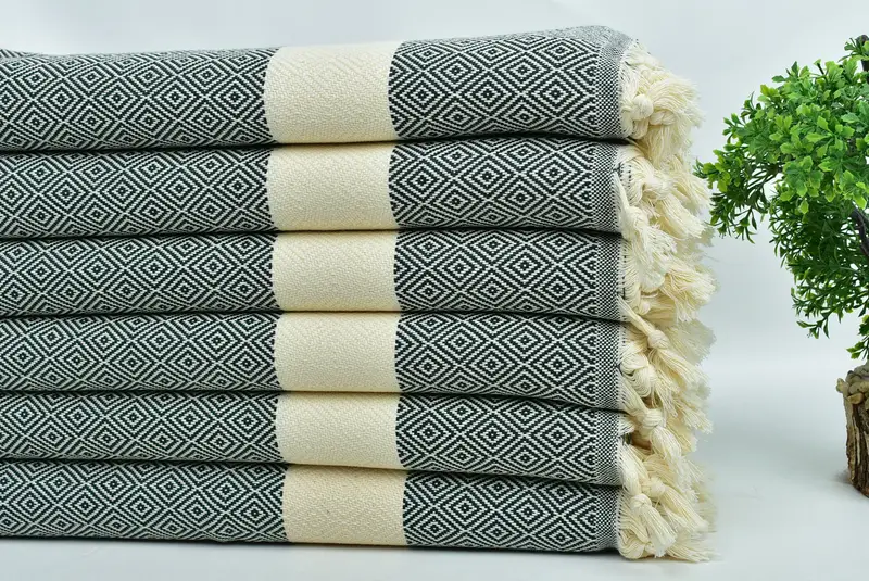 Monogrammed Hand Towel, Xmas Gifts, Personalized Gift, Home Gift, Best Friend Gift, 36x20 Cotton Diamond Towel, Personalized Gifts, Holiday Towel - 3