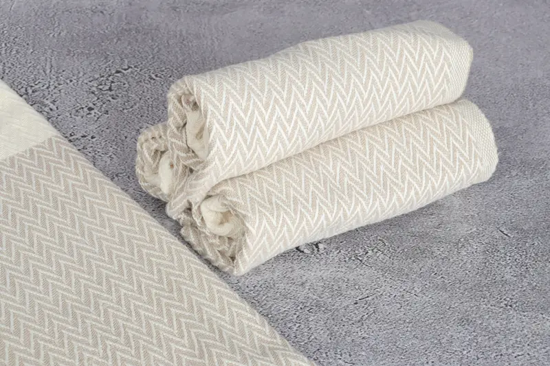 Gift For Bride, Turkish Hand Towel, Small Bath Towels, Wedding Hand Made Gift, Bridesmaid Towel, Turkish Tea Towel, 34x18 Cotton Zigzag Design Towel - 8