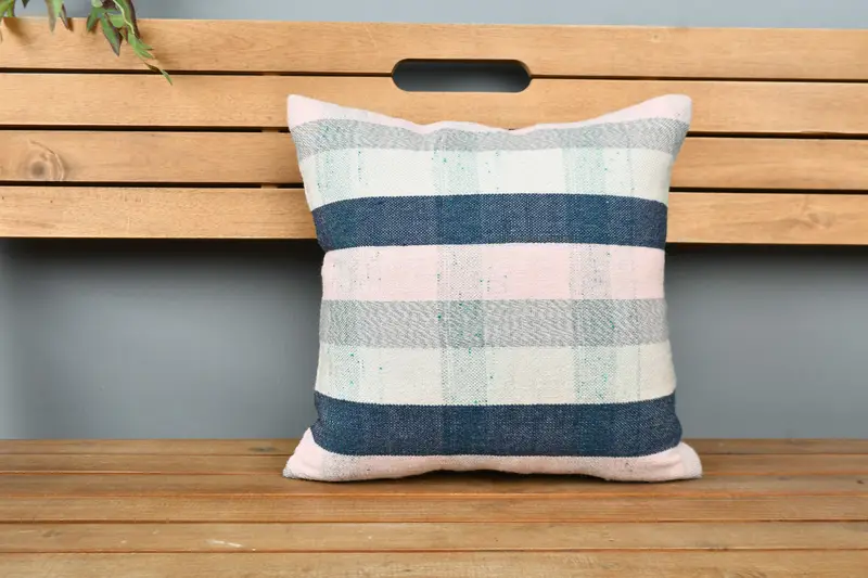 Pillow for Sofa, Kilim Cushion Sham, Vintage Pillow, Colorful Pillow Cover, Oriental Cushion Case, 16x16 Blue Cushion Cover, Pillow Case - 6