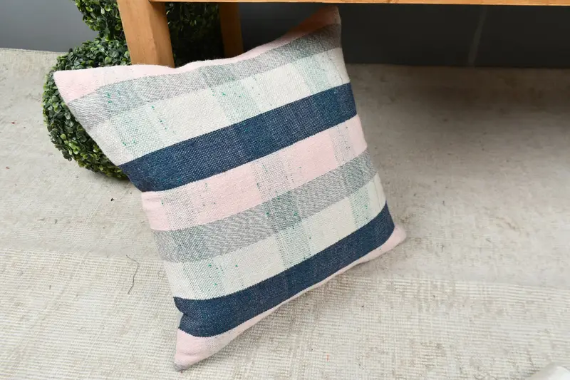 Pillow for Sofa, Kilim Cushion Sham, Vintage Pillow, Colorful Pillow Cover, Oriental Cushion Case, 16x16 Blue Cushion Cover, Pillow Case - 7