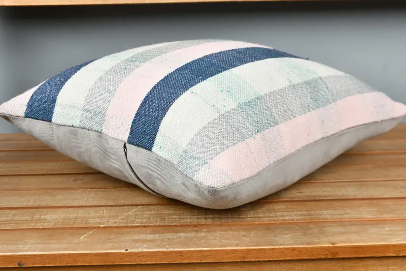 Pillow for Sofa, Kilim Cushion Sham, Vintage Pillow, Colorful Pillow Cover, Oriental Cushion Case, 16x16 Blue Cushion Cover, Pillow Case - 3