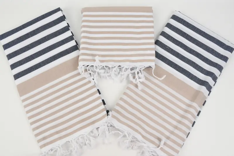 Personalized Bridesmaid Gift, Monogram Towels, Home Decor Towel, Travel towel, Embroidery Towel, Monogram Turkish Towel, 68x36 Cotton Striped Towel - 6