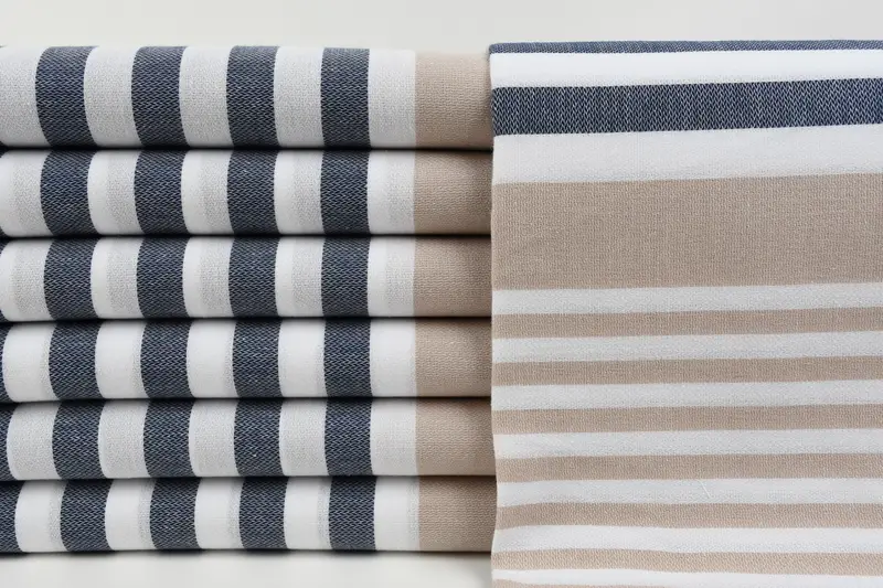 Personalized Bridesmaid Gift, Monogram Towels, Home Decor Towel, Travel towel, Embroidery Towel, Monogram Turkish Towel, 68x36 Cotton Striped Towel - 1