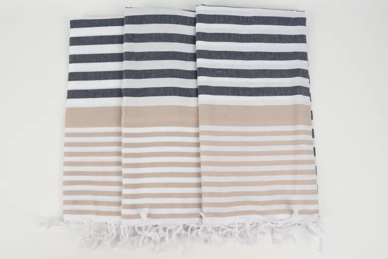 Personalized Bridesmaid Gift, Monogram Towels, Home Decor Towel, Travel towel, Embroidery Towel, Monogram Turkish Towel, 68x36 Cotton Striped Towel - 7