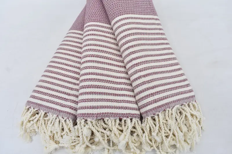 Handwoven Turkish bath towel, Personalized Gifts, 68x40 Cotton Striped Towel, Gift For Wedding Day, Best Beach Towel, Beach towel, Bridal Gifts - 3
