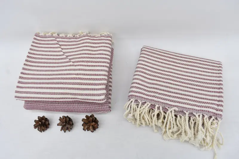 Handwoven Turkish bath towel, Personalized Gifts, 68x40 Cotton Striped Towel, Gift For Wedding Day, Best Beach Towel, Beach towel, Bridal Gifts - 8