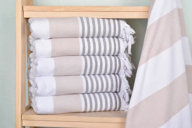 68x36 Cotton Striped Terry Towel, Pool Towels, Personalized Turkish Towel, Bachelorette Party Gifts Bridesmaids, Fouta towel, Customized Towels - 2