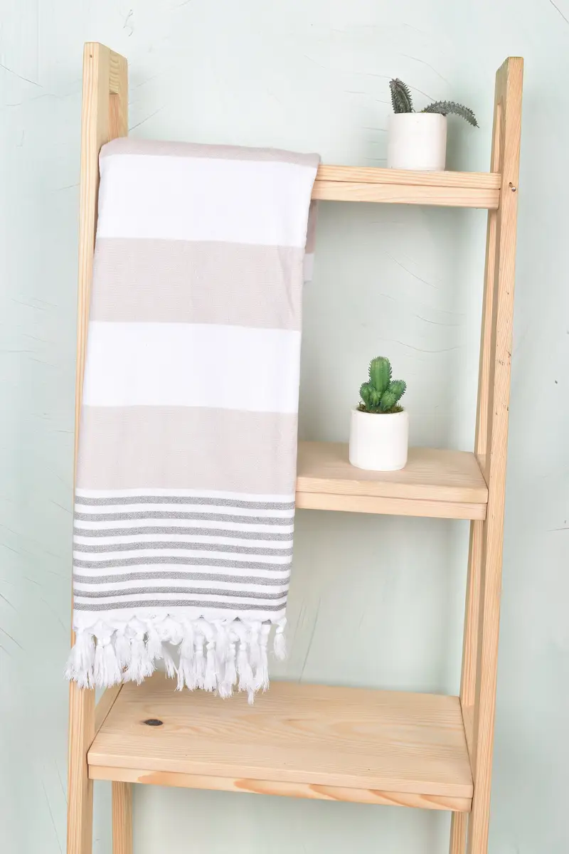68x36 Cotton Striped Terry Towel, Pool Towels, Personalized Turkish Towel, Bachelorette Party Gifts Bridesmaids, Fouta towel, Customized Towels - 8