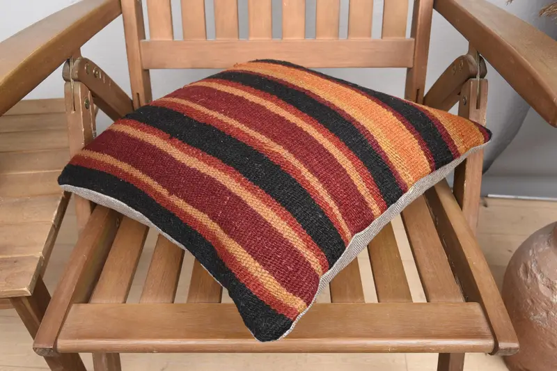Interior Designer Pillow, 16x16 Red Cushion Case, Ottoman Cushion, Pillow for Couch, Pillow, Vintage Pillow, Pet Cushion Cover - 4