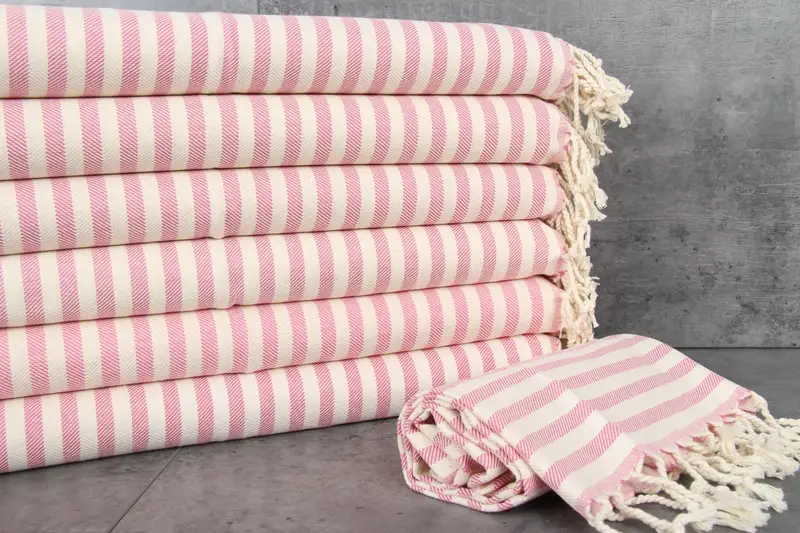 Beach Theme Wedding Gift, 40x24 Cotton Striped Towel, Kitchen Towel, Gift For Her, Personalized Dish Towel, Custom Hand Towel, Monogram Tea Towel - 2