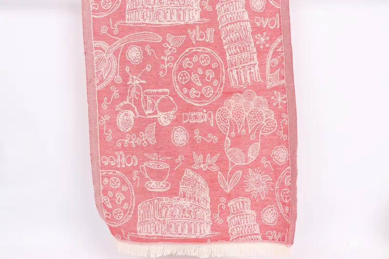 28x20 Cotton Italian Symbols Design Towel, Spa Towel, Monogrammed Hand Towel, Organic Tea Towel, Small Bath Towels, Engagement Gift, Bathroom Towels - 1