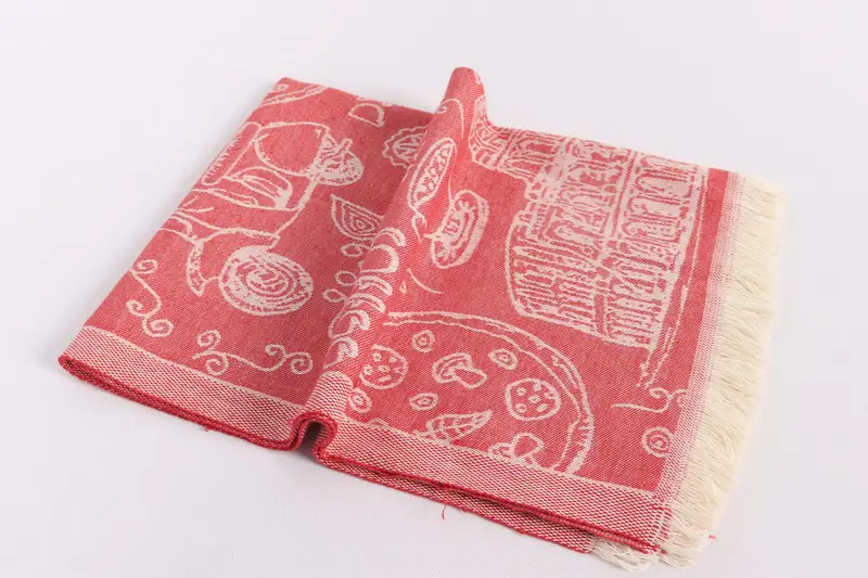 28x20 Cotton Italian Symbols Design Towel, Spa Towel, Monogrammed Hand Towel, Organic Tea Towel, Small Bath Towels, Engagement Gift, Bathroom Towels - 7