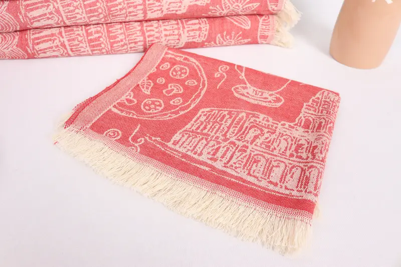 28x20 Cotton Italian Symbols Design Towel, Spa Towel, Monogrammed Hand Towel, Organic Tea Towel, Small Bath Towels, Engagement Gift, Bathroom Towels - 6