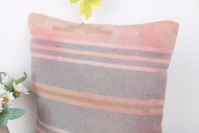 Sofa Cushion Case, Christmas Pillow Cover, Pillow, 12x12 Gray Cushion Cover, Turkish Kilim Pillow, Antique Pillows, Kilim Cushion Sham - 5