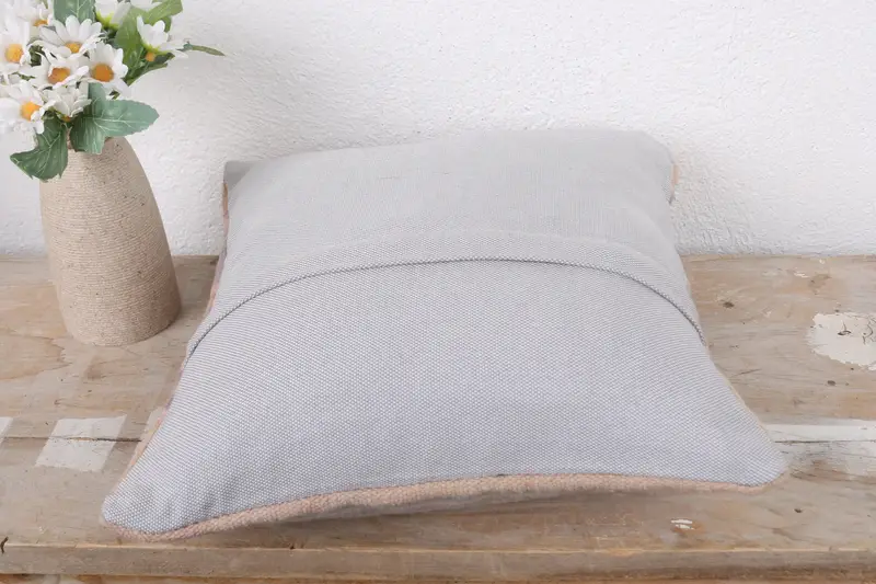 Sofa Cushion Case, Christmas Pillow Cover, Pillow, 12x12 Gray Cushion Cover, Turkish Kilim Pillow, Antique Pillows, Kilim Cushion Sham - 7
