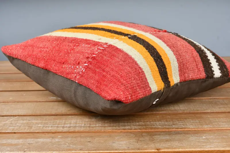 Case de almohadas del suroeste, almohada de lanza Kilim, caja de almohada al aire libre, almohada vintage, caja de almohada roja 12x12, almohada, almohada de kilim vintage - 4