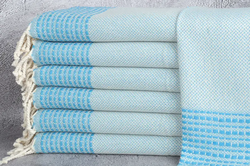 Turkish Tea Towel, Personalized Dish Towel, Anniversary Gift For Her, Gym Towel, Bridesmaid Gifts, Custom Name Towel, 40x20 Cotton Striped Towel - 1