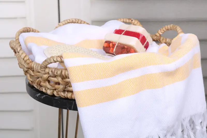 Oversized lightweight Turkish bath towel USA, 70x40 Cotton Herringbone Towel, Personalized Gift, Monogram Turkish Towel, Spa Gift, Turkish Towel USA - 2