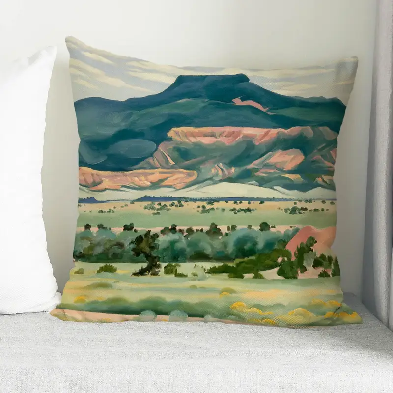 New Mexico Manzara Baskılı Yastık - Doğadan Esinlenen Konfor