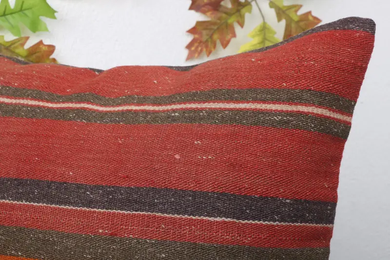 Pillow Case, Antique Pillows, Gift Pillow, Turkish Pillow, Decorative Throw Pillow Cover, 20x20 Red Cushion Case, Couch Pillow Cover - 5
