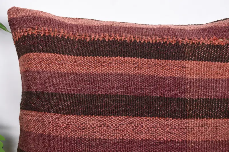 Turkish Kilim Pillow, 20x20 Brown Cushion, Retro Pillow Case, Cushion, Outdoor Bolster Cushion, Antique Pillows, Gift Pillow - 2