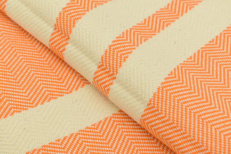 Woven Blanket, Throw Blanket Couch, Turkish Bedcover, Birthday Gift, 96x80 Cotton Herringbone Towel, Personalized Gifts, Turkish Cotton Blanket - 8
