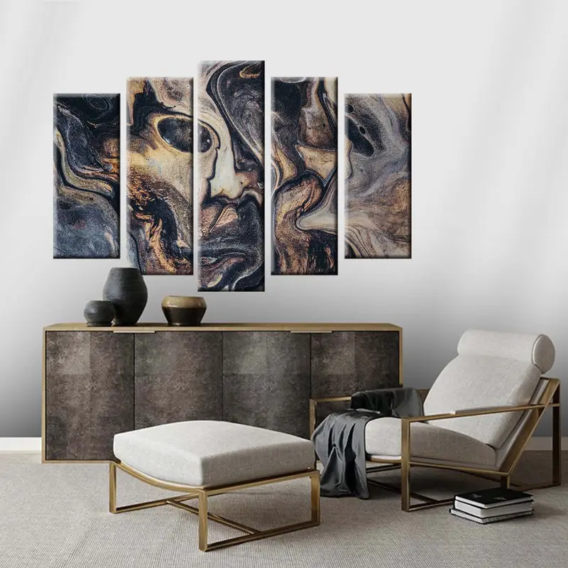 Brown And Black Canvas, Brown Wall Decor, Brown Canvas, Abstract Wall Art, Abstract Canvas, Modern Wall Art, Modern Canvas, Alcohol Ink Art, - 10