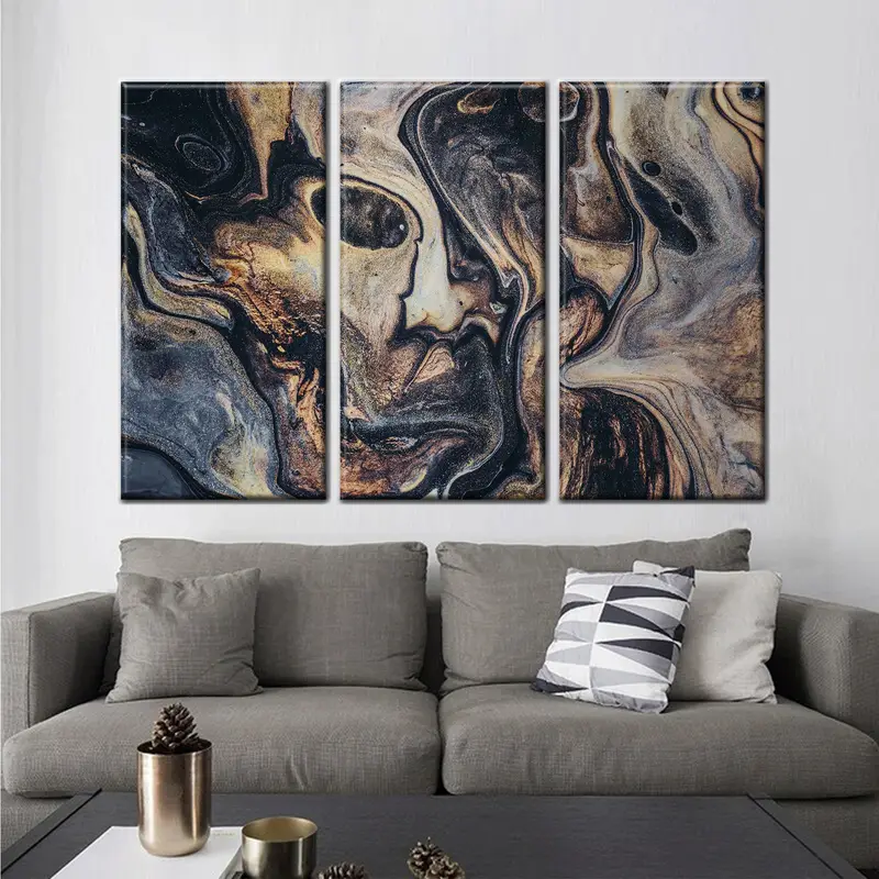 Brown And Black Canvas, Brown Wall Decor, Brown Canvas, Abstract Wall Art, Abstract Canvas, Modern Wall Art, Modern Canvas, Alcohol Ink Art, - 5