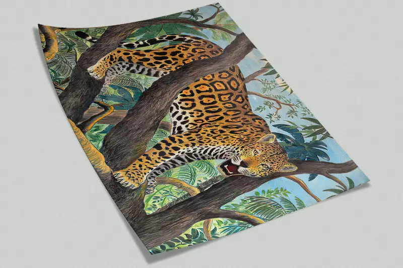 Wild Landscape Wall Art, 3d Wall Paper, Safari Landscape Wall Print, , Paper Wall Art, Custom Wall Paper, Wild Wall Painting, - 6