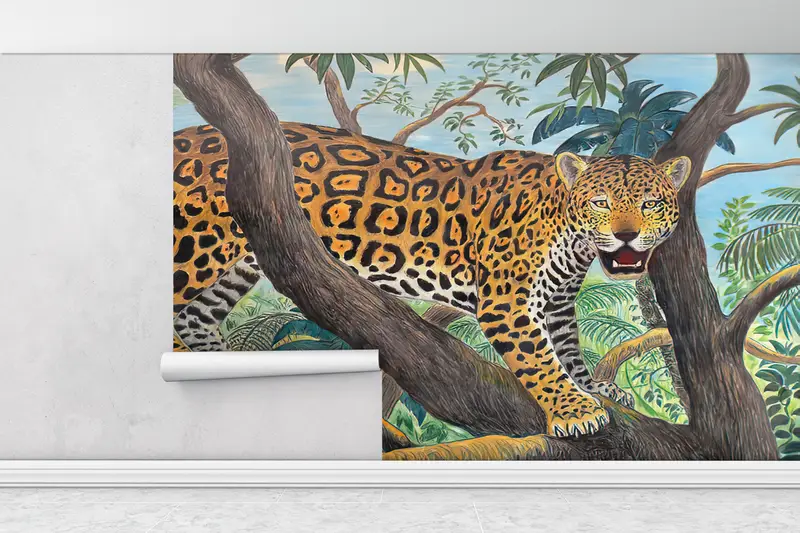 Wild Landscape Wall Art, 3d Wall Paper, Safari Landscape Wall Print, , Paper Wall Art, Custom Wall Paper, Wild Wall Painting, - 8