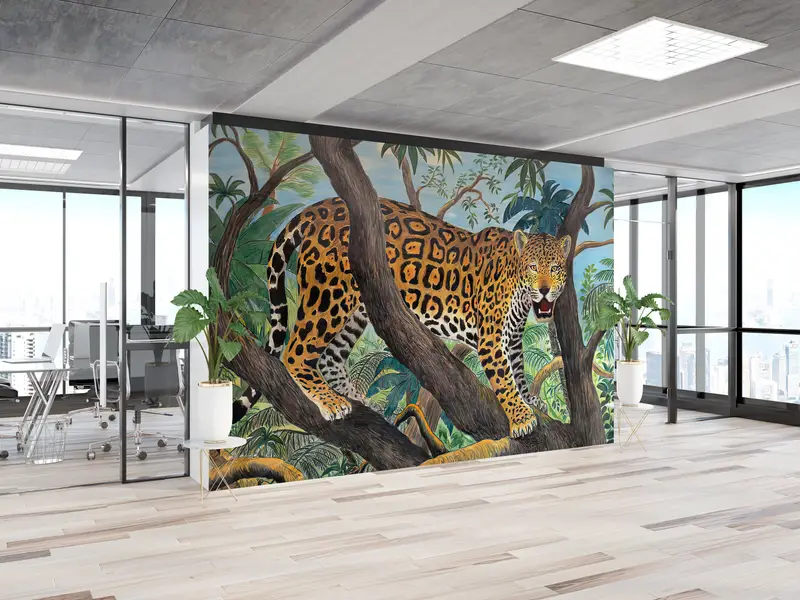 Wild Landscape Wall Art, 3d Wall Paper, Safari Landscape Wall Print, , Paper Wall Art, Custom Wall Paper, Wild Wall Painting, - 1