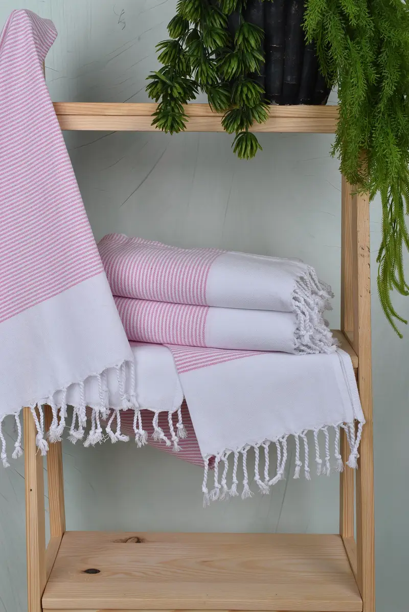 Small Bath Towels, Personalized Gifts, Personalized Gift For Her, Turkish Towel Hand Towel, 40x18 Cotton Striped Towel, Wedding Anniversary Gift - 6
